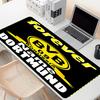Custom Name Personalized Borussia Dortmund Pattern Mousepad, Laptop PC Desk Mat, Decorative Desk Mat for Home Keyboard Pad Gift
