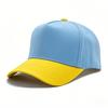 High-quality color matching pure cotton five-piece hardtop baseball cap embroidered light plate truck driver hat men's and women's casual hat