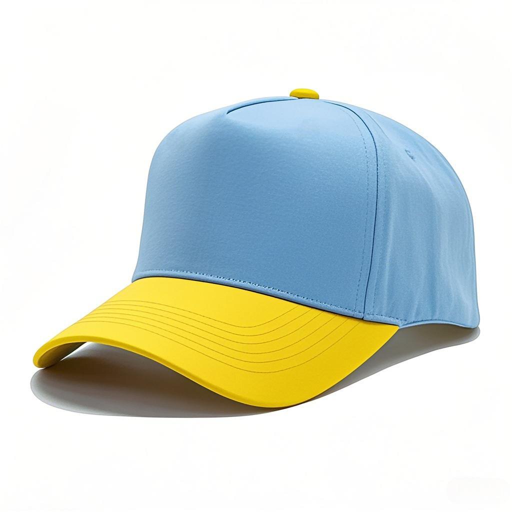 High-quality color matching pure cotton five-piece hardtop baseball cap embroidered light plate truck driver hat men's and women's casual hat