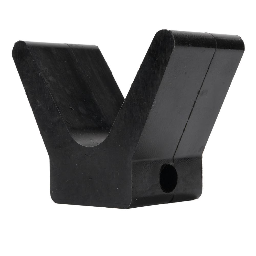 2PCS Rubber Trailer Boat Bow Stop 2 in V Shape Bow Stop Durable Bow Stop Block  Marine Application