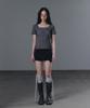 Geulouhaideu Lunel Folding Button Skirt Shorts_Black