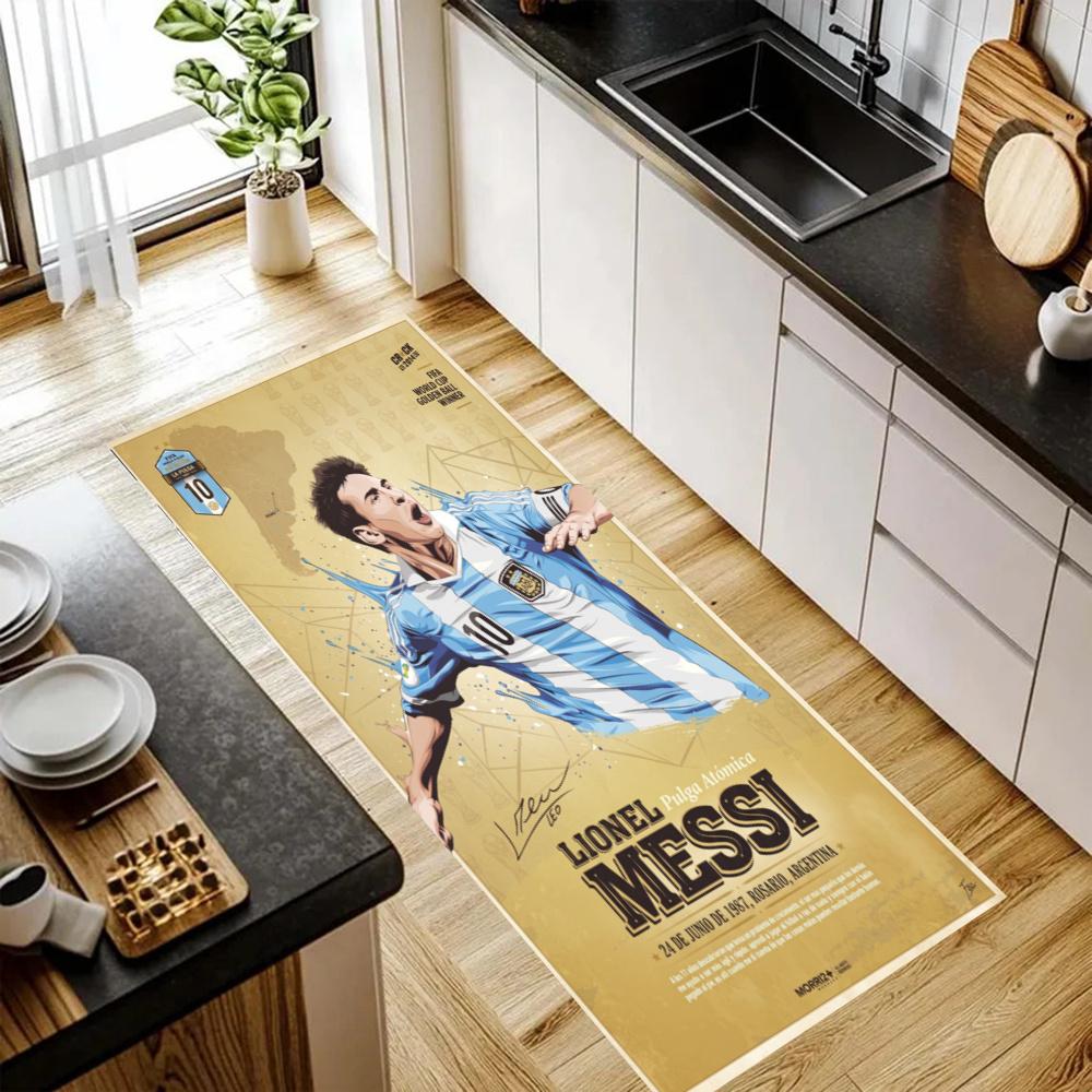 Messi Kitchen Mats Durable Bathroom Pads Comfortable Rugs Carpets For Kitchen Home Office Sink Laundry Room Bathroom Decor
