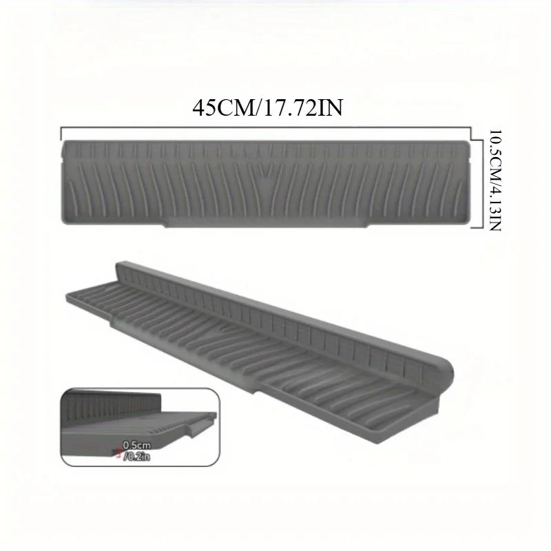Foldable Silicone Sink Splash Guard Narrow Edge Drain Pad for Kitchen Sinks Bathroom Sink Protector Silicone Sink Splash Guard