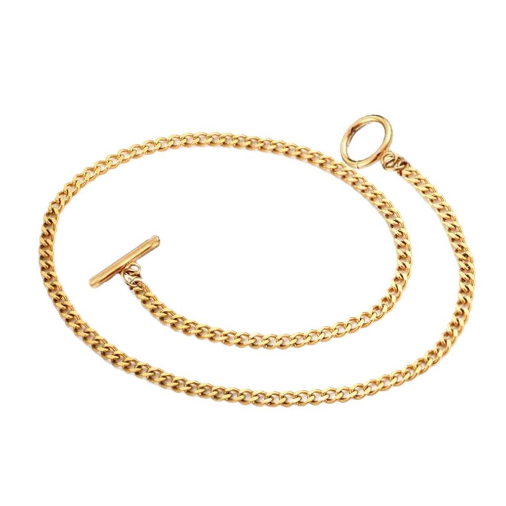 18K Gold Double-Sided Frosted Cuban Chain Necklace with Titanium Steel OT Buckle for Men and Women