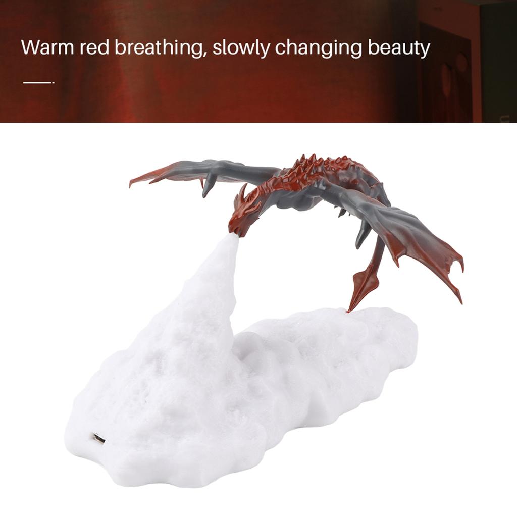 Rechargeable Night Light for Living Room with Dragon Lamp