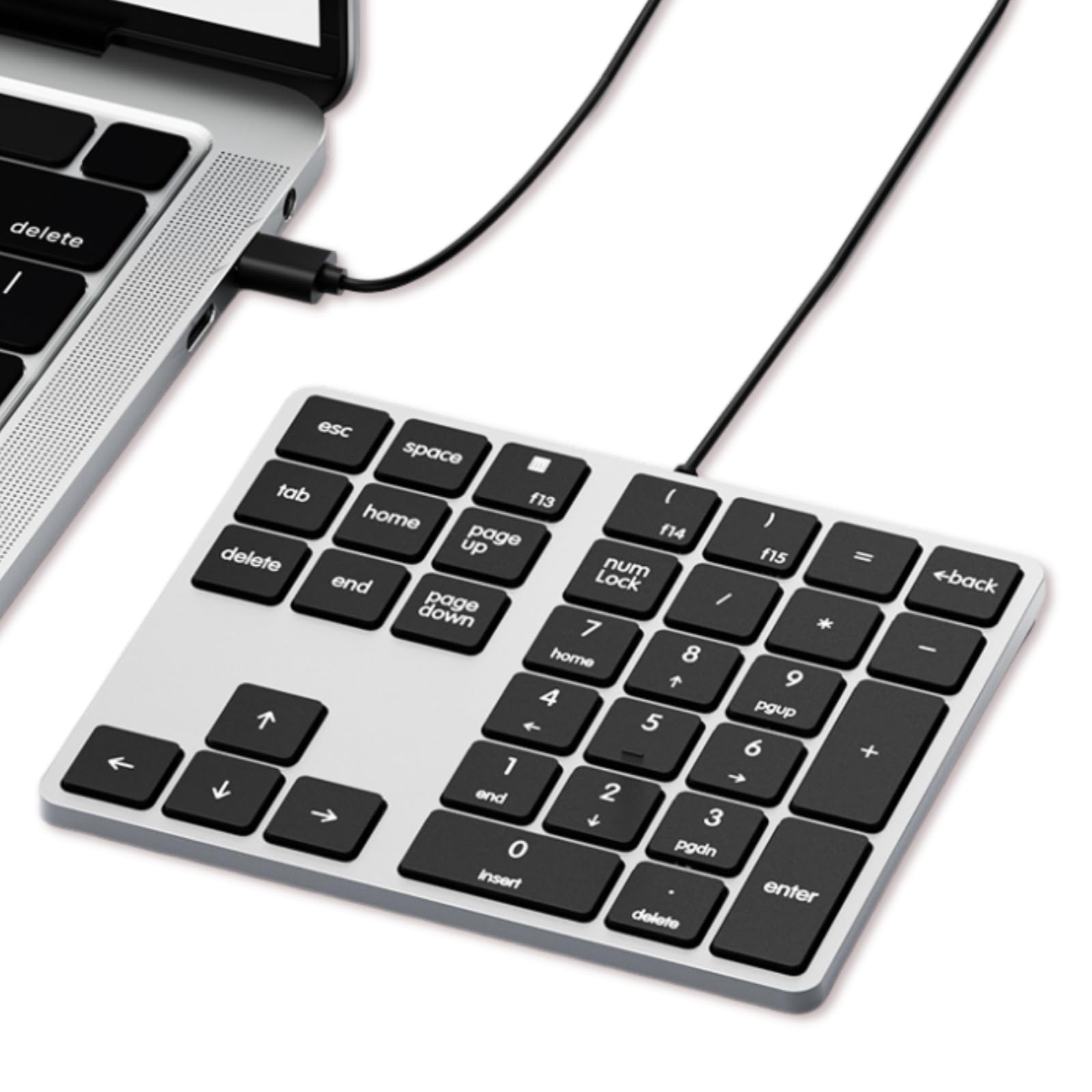 

Levieny Numeric Keypad Wired Thin 34 Key Numeric Keyboard with Magicforce Tab Key Numeric Keypad USB C Ultra Thin Light Compatible with