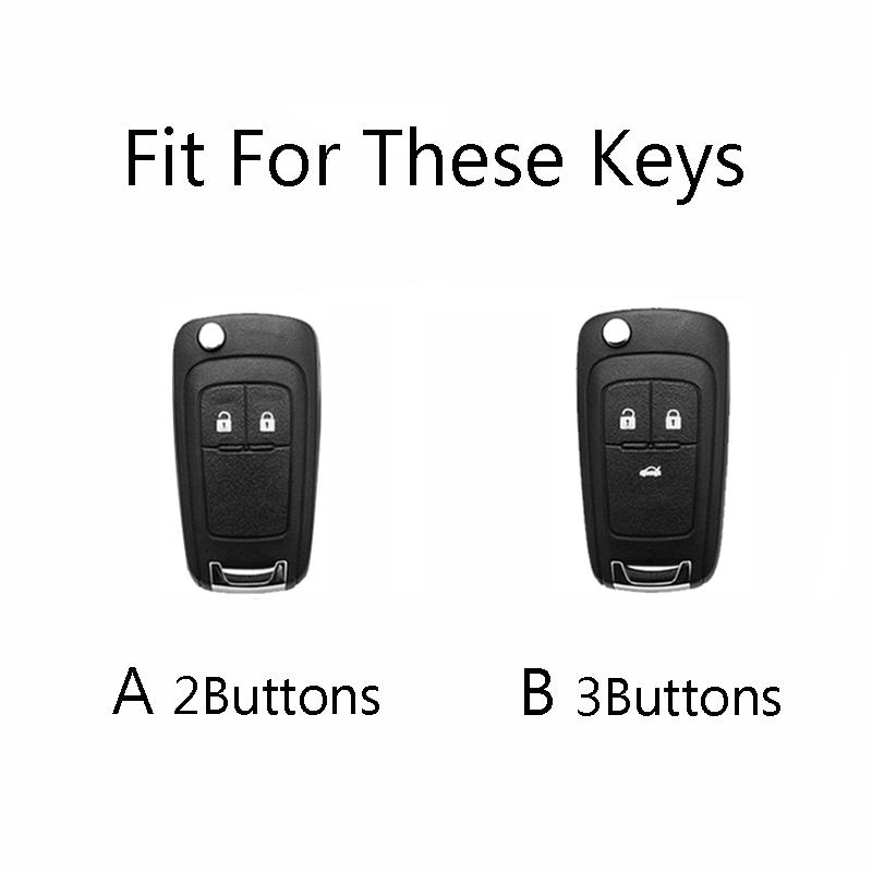 Zinc Alloy Car Key Case Cover Shell For Buick For Chevrolet Cruze Aveo Trax Opel Astra Corsa Meriva Zafira Antara J Accessories