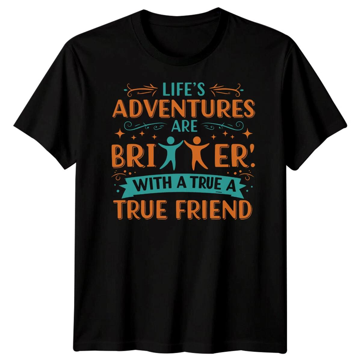 Mens Lifes Adventures Best Friends Day T-Shirt Bestie BFF Shirt Friendship #BFD 2XL