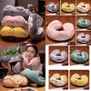 Cute Animal Design U Shaped Pillow Soft Plush Cartoon Travel Neck Cushion For Sleeping