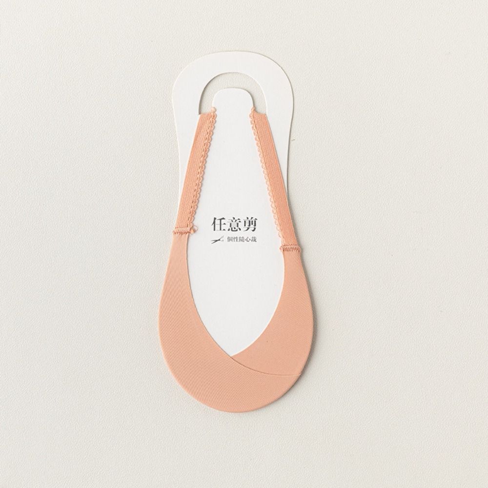 

1 пара Нескользящие носки для лодки Носки на половину пальцев ног Мягкие Невидимые носки Лето оранжевый