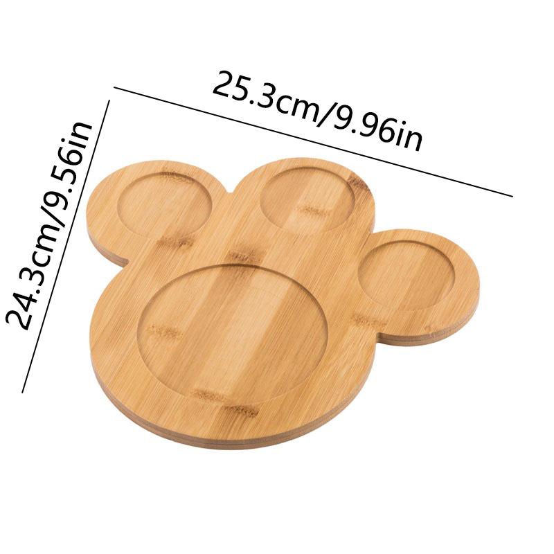 Wooden Tray Multi Bamboo Multi Shape Wooden Holder Pot Tray Coffee Coaster Home Garden Decor Photography Props