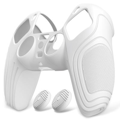 EXtremeRate PlayVital Schutzhülle für PS5-Controller, Silikon-Skin, ergonomische Schutzhülle aus weichem Gummi für PS5-Controller mit Daumen-Stick-Kappe