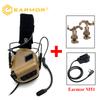 EARMOR Tactical Headset SE M11 Active Shooting Earmuffs Helmet Headset with Helmet Rail Adapter DIY Helmet Mount Headset