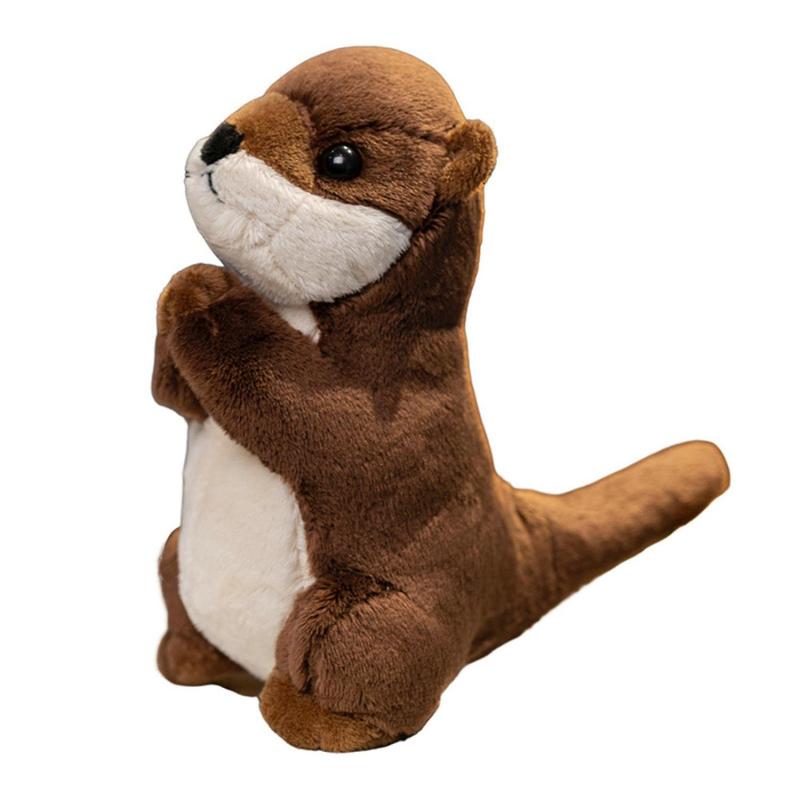 Otter Stuffed Toy Adorable Cartoon Otter Plush Toy Fluffy Soft Stuffed Animal for Christmas