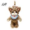 Fluffy Cat Key Ring Plush Pendant Cute Fuzzy Curly Kitten Charm Soft Animal Pendant for Backpacks Stuffed Keychain Backpack Gift Lovers Charm