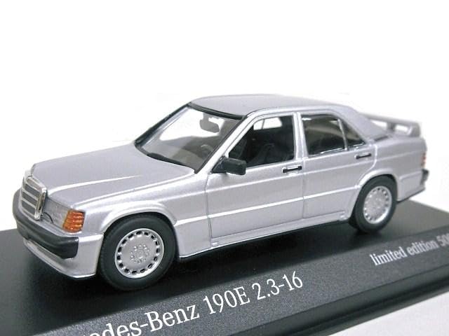 Европейская эксклюзивная модель 190E 1984 W201 1/43 Mercedes-Benz 2.3-16 (Серебряный)