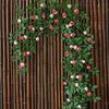 Rose Vine Faux Flower Garland for Air Conditioner, Ceiling, and Wall Decoration