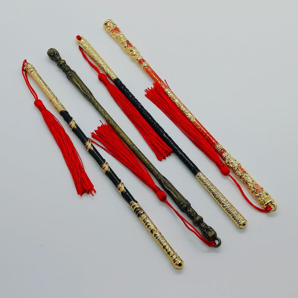 Black Mythology Sun Wukong Surrounding Golden Hoop Stick Small Metal Model Mini Weapon Ornament Living Room Decoration
