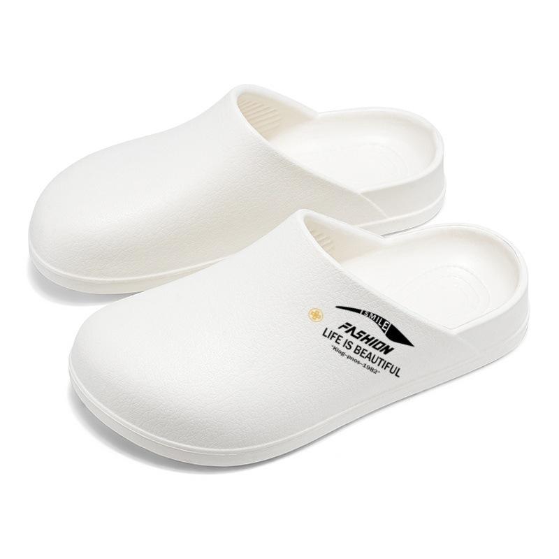 EVA weicher Boden auf Scheiße treten Gefühl Baotou Slipper große Größe Mode Freizeitschuhe rutschfest und desodorierend Arbeit Boken coole Hausschuhe