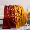 Logo echipă AS Roma, model Pătură de Flanelă, Calitate înaltă Confortabilă pentru Toate Anotimpurile, Decor Casă, Căldură și Confort, Perfectă pentru Cadouri.