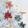 Vibrant Colors Artificial Xmas Flower Large Size Christmas Tree Wreath  Party Hanging Ornaments
