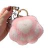 Plush Cat Paw Keychain: Cute Mink Fur Charm Pendant Gift