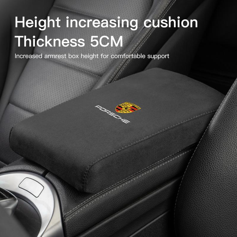 Tappetino per Scatola Bracciolo Interno Auto Accessori Console Centrale per Porsche Cayenne Panamera Macan 911 718 Taycan Boxster Cayman 918