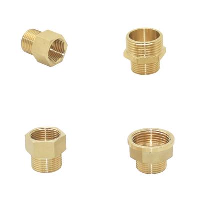 Brass 1/4" 1/2'' 3/4'' 3/8" 1" Male Female Refering Thread Connecter Copper Transition Coupling Adapter Garden Watering Fittings