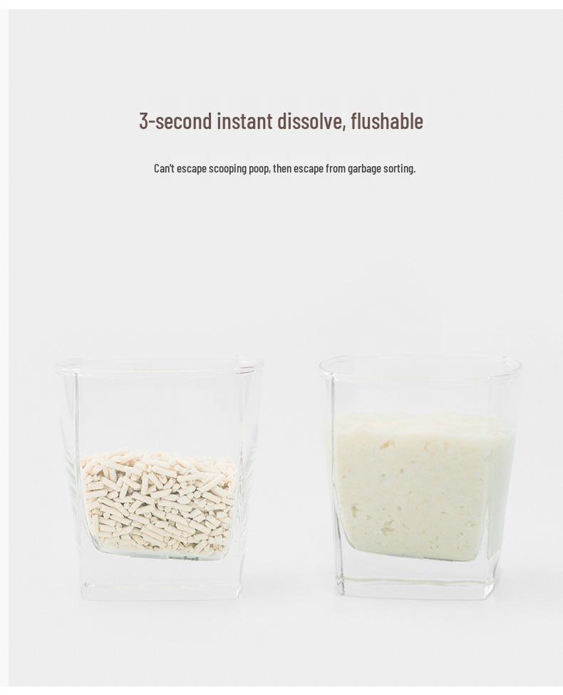 Tofu Cat Litter 6L: Dust-Free, Deodorizing Green Tea Scent, Water-Absorbing, Clumping, Pet-Safe Litter