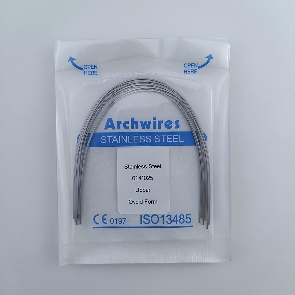 Orthodontische Boogdraad Tandheelkundig Roestvrij Staal Ovaal Vorm Boogdraden Super Elastisch Tandarts Materialen 100 stuks