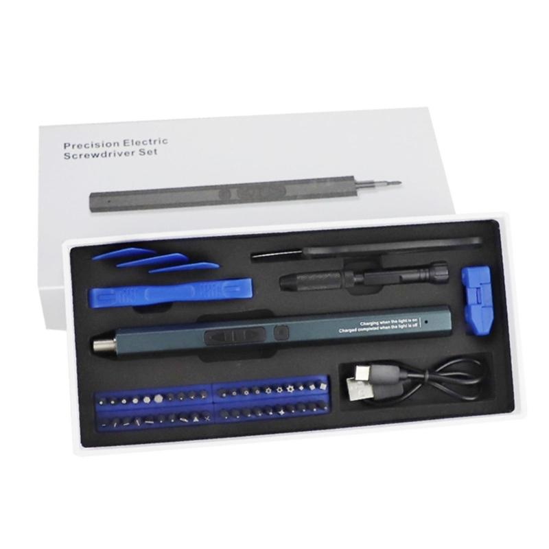 Wiederaufladbarer Akkuschrauber-Satz USB TypeC Mini Elektroschrauber für die Reparatur von Computern und Telefonuhren