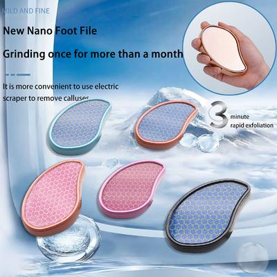 Nano Glass Foot Grinder Dead Skin Scrubber Callu Remover Pedicure Grinding Stone Callus Exfoliator Nail Polishing Foot Care Tool