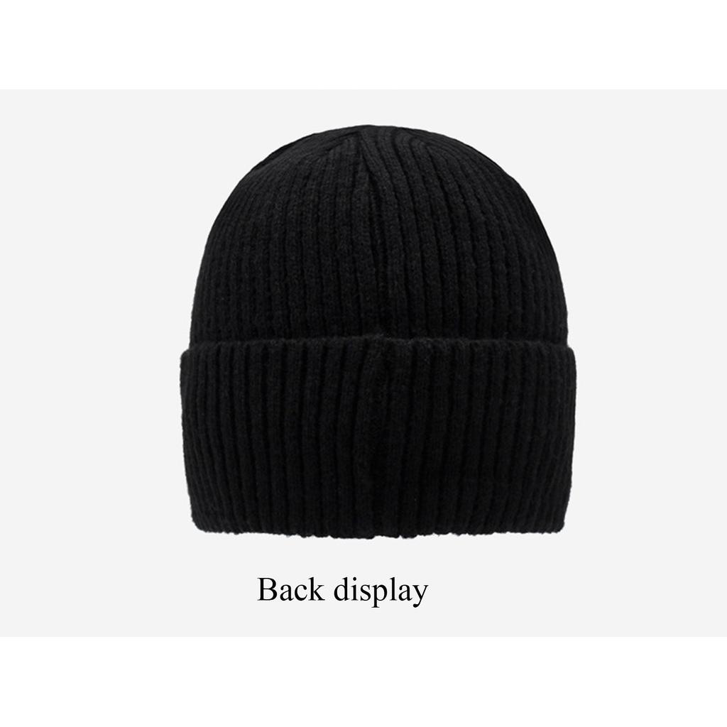 Men's And Women's Knitted Hats For And Winter Cold Plus Velvet Hats Fashionable Wool Hats Outdoor Sports Pullover Hats
