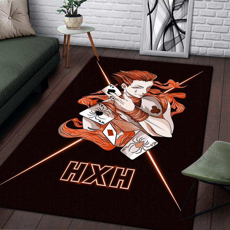 Hunter X Hunter Carpet for Living Room,Soft Flannel Rug for Bedroom ,Anti-Slip  BATHROOM Mat,  Baby Play Mat, Kitchen Mat