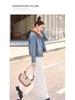 Retro Color Block Denim Patchwork Jacket - High-End Petite Style for Spring/Autumn 2026