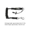 Kayak Paddle Leash Paddle Cord Adjustable Safety Rod Holder Rope Quick Release Surfing Coiled Lanyard for Kayaking Canoeing