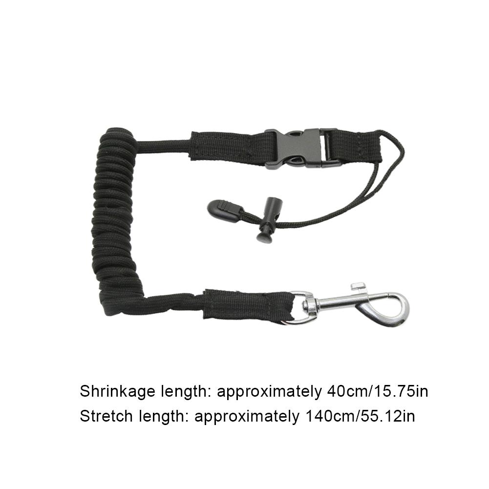 Kayak Paddle Leash Paddle Cord Adjustable Safety Rod Holder Rope Quick Release Surfing Coiled Lanyard for Kayaking Canoeing