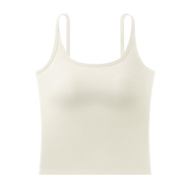 Women's Warm Self-Heating Vest with Fixed Cups - Double-Sided Brushed, Thick Slim Fit for Autumn/Winter