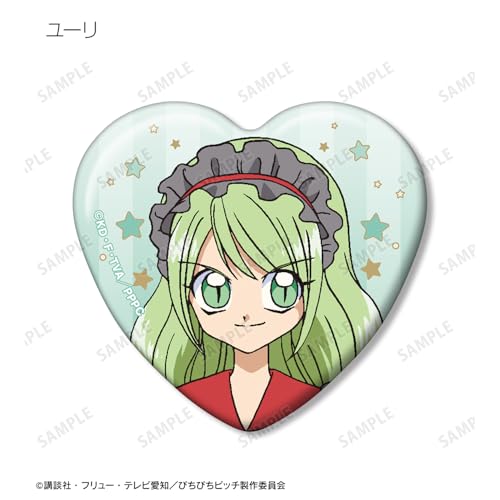 Michi Pichi Pitch" Anime Trading Heart-Shaped Can Badges Box of 12