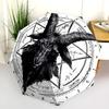 0106 Runic Sheep Head  pattern, automatic folding umbrella, portable and foldable design, 8 ribs, a Christmas or birthday gift.