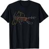 Baumwoll-T-Shirt mit Gitarrendruck - Das perfekte Geschenk für Gitarristen oder Bands
