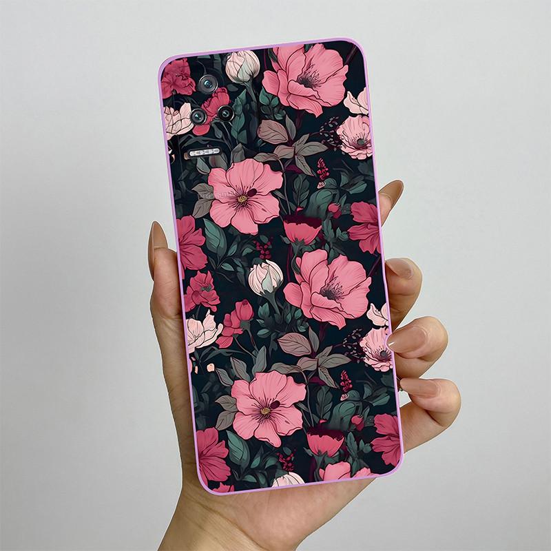 For Xiaomi Poco F4 Phone Case POCOF4 5G Silicone Soft TPU Protective Back Cover Casing Painted Printing Shockproof Shell