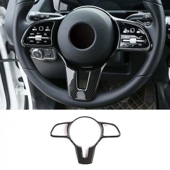 For Benz GLB W247 Steering Wheel Border Strip Cover Trim - Carbon Fiber