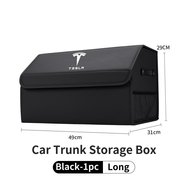 Car Valve Core Trunk Storage Box Organizer Foldable Stowing Tidying Container Bag For Tesla Model 3 Model S Model X Model Y