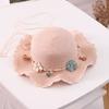 Summer Children'S Sun Hat Straw Hat Girls Large Brim Sun Hat Parent-Child Beach Hat Female Hat