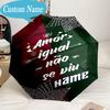 Custom Name Umbrella Love Equality Fluminense Umbrella 8-Frame for Travel, Camping, Casual Lightweight Portable, Essential for Family Gifts