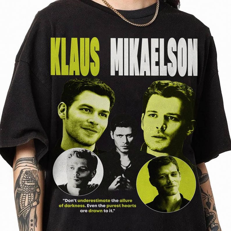 Klaus Mikaelson Vintage Shirt Vintage Diaries Klaus Mikaelson Bootleg Shirt The Vampire Retro Tv Show Tee