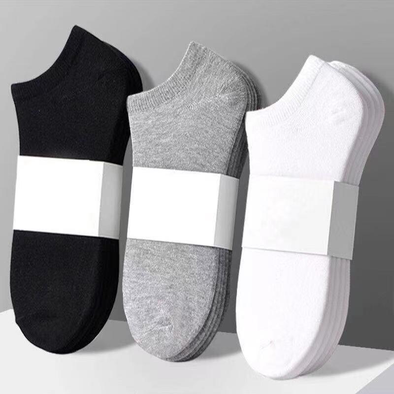 Men's Summer Thin Pure Color Sports Deodorant Sweat Absorption Breathable Low Help Shallow Mouth Socks