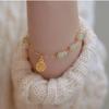 Design Fu Zeichen Armband weiblich Sansheng I natürlich Hetian retro High-End Ins Paar Freundin