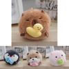 Penguin Fluffy Cozy Plush Toy Hanging Keychain Soft Stuffed Animal Cute Decorative Pendant